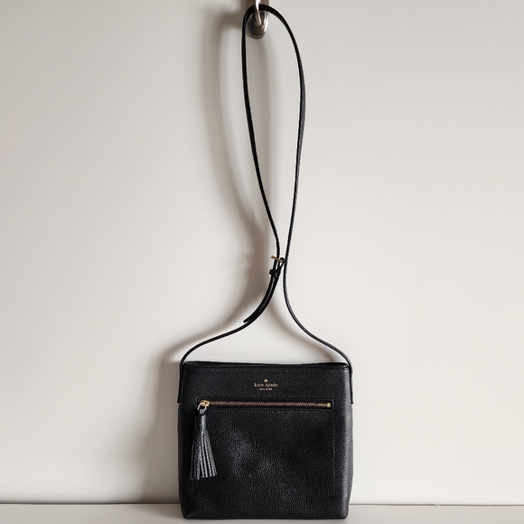 kate spade Handbags - Kate Spade Black Pebble Leather Chester Street Dessi Crossbody Bag Purse